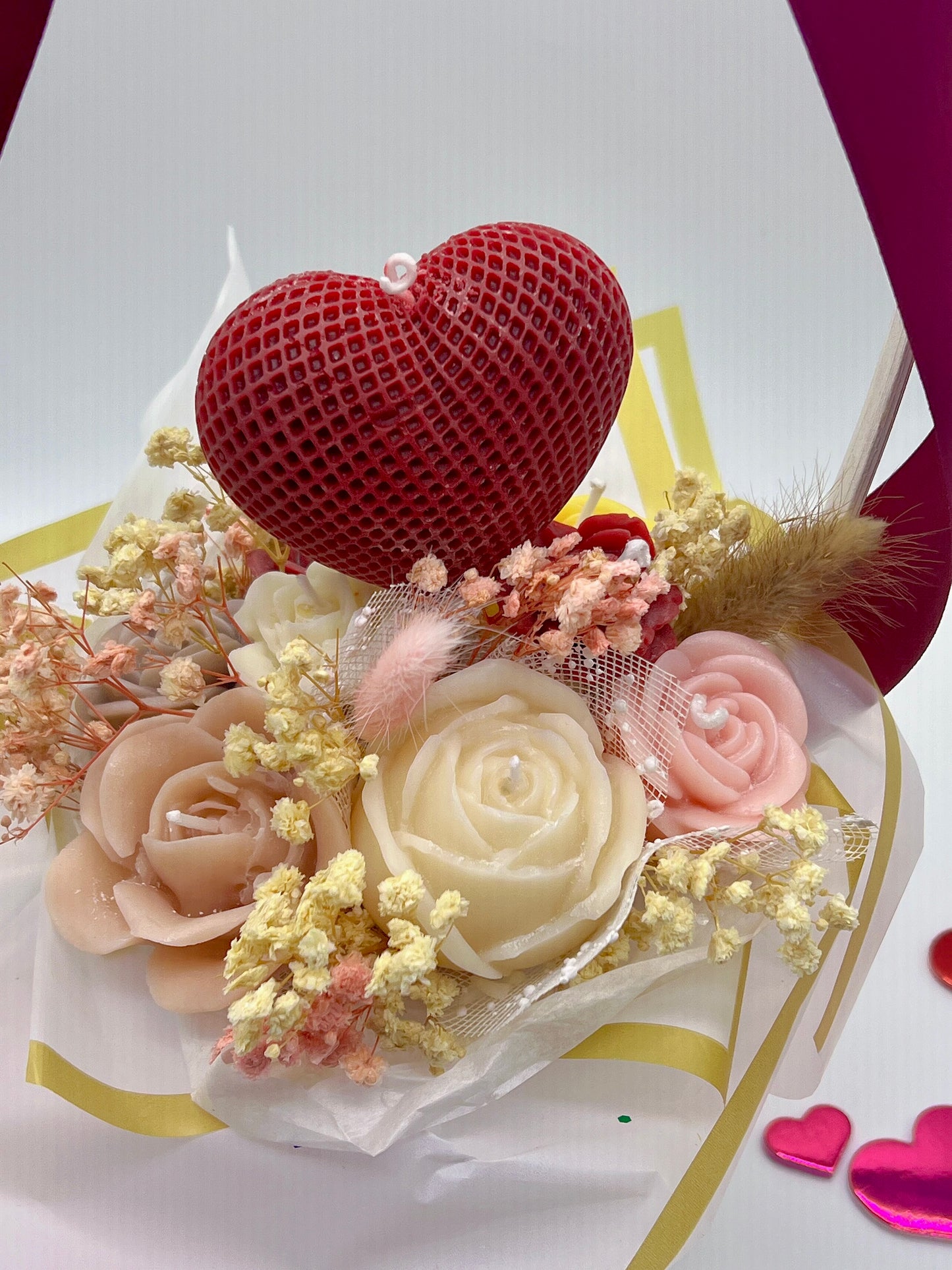 Eternal Rose Basket ( Red )