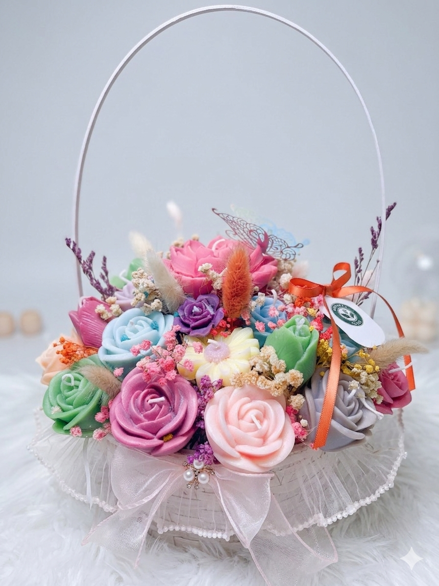 Spring Blessing Floral Basket