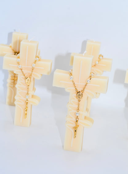 Faith & Blessing Rosary Candle