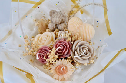 Floral Candles Basket