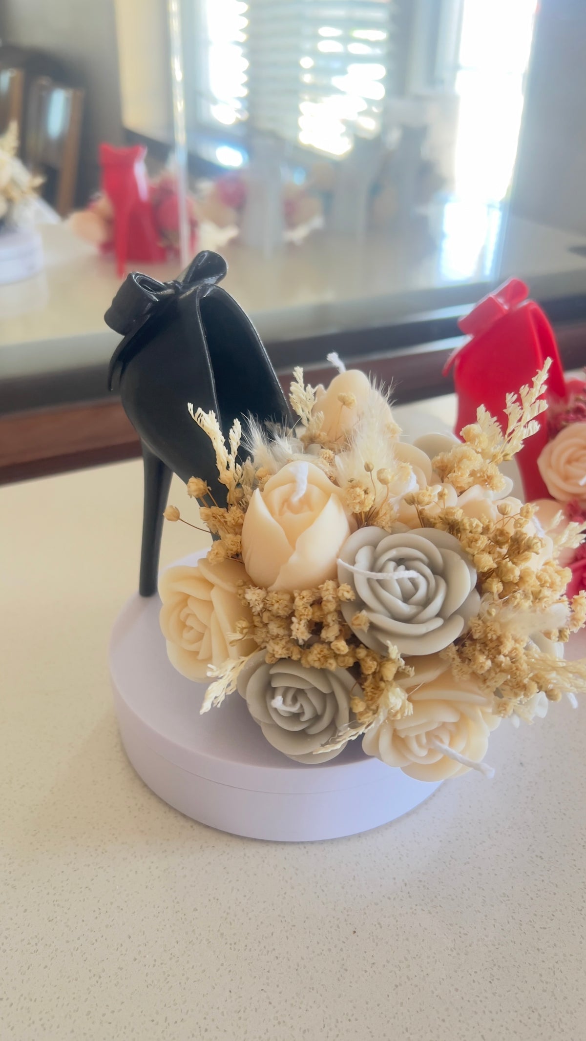 La Femme Chic Black High Heel Candle | Natural Bless