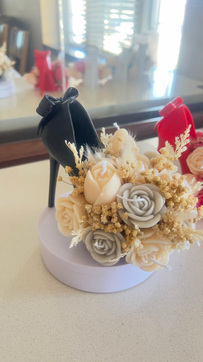 La Femme Chic Black High Heel Candle | Natural Bless